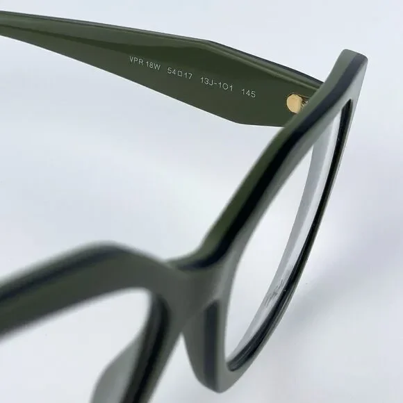 NEW Prada PR18WV 13J1O1 Sage Green Black Cat Eye Women Eyeglasses - Picture 9 of 9
